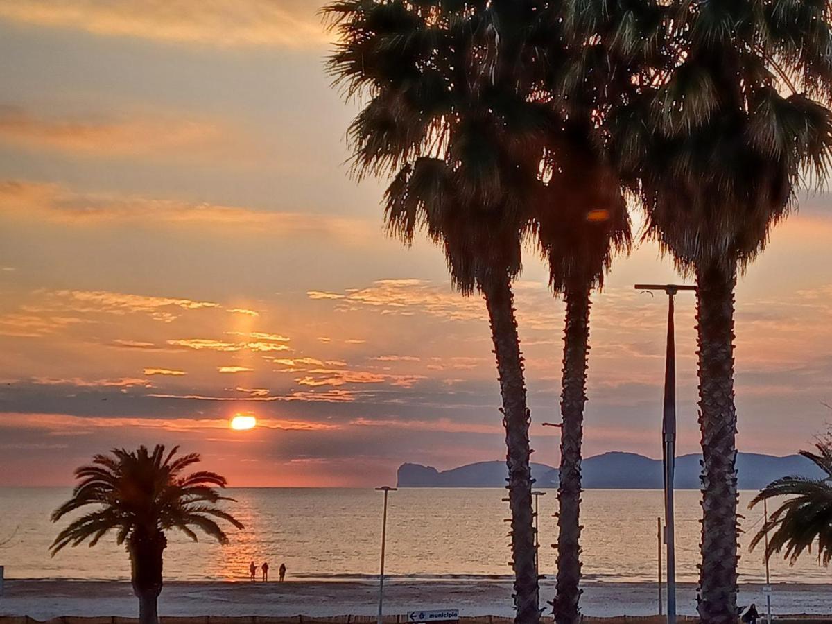 Orange Sunset, seaview&beach front Alghero Exterior foto